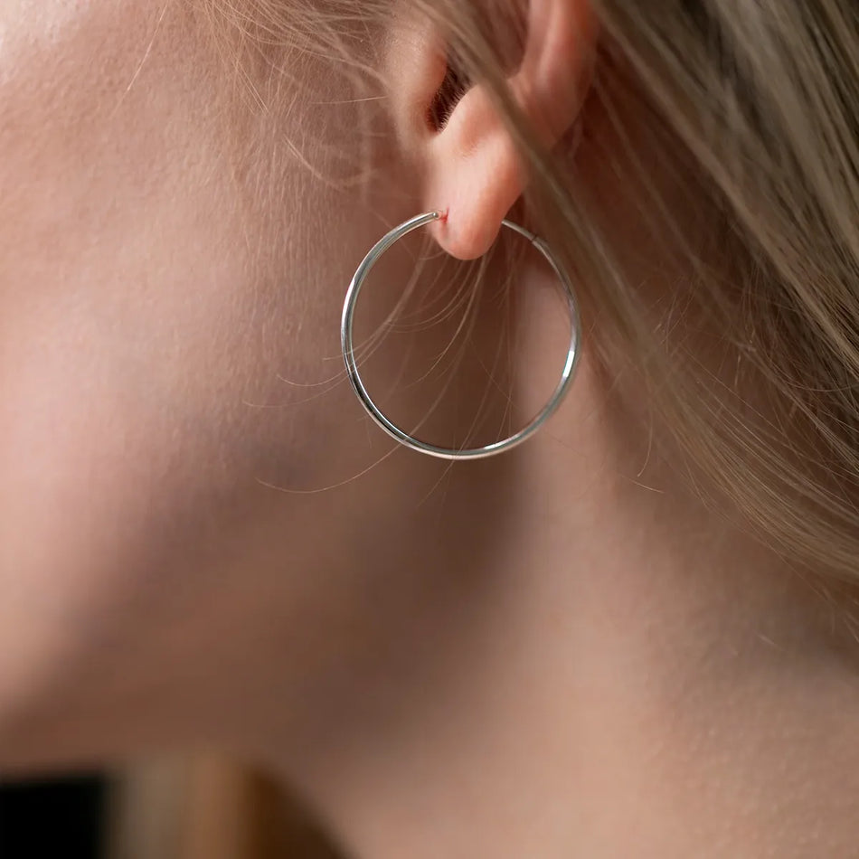 Silber Creaolen Ohrringe