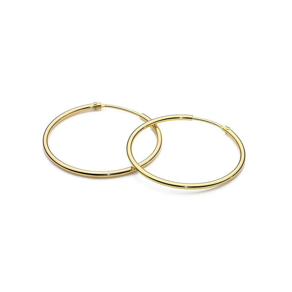 Vergoldete Silber Creaolen Ohrringe