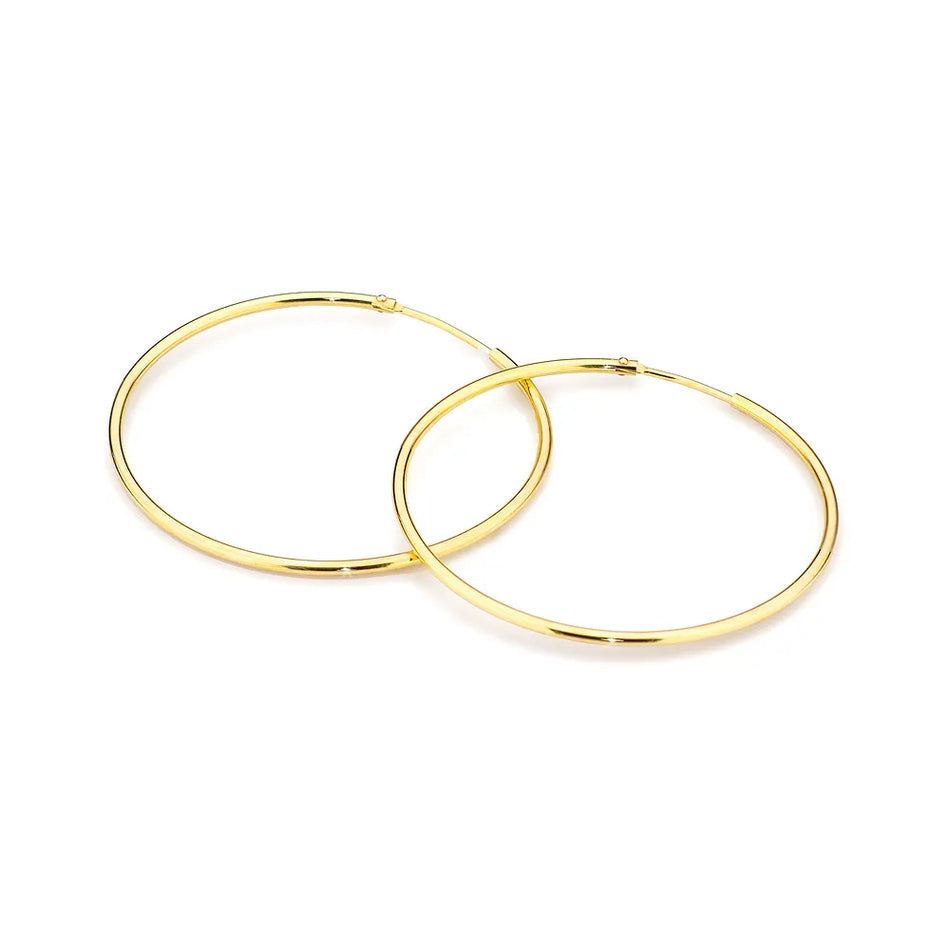 Vergoldete Silber Creaolen Ohrringe