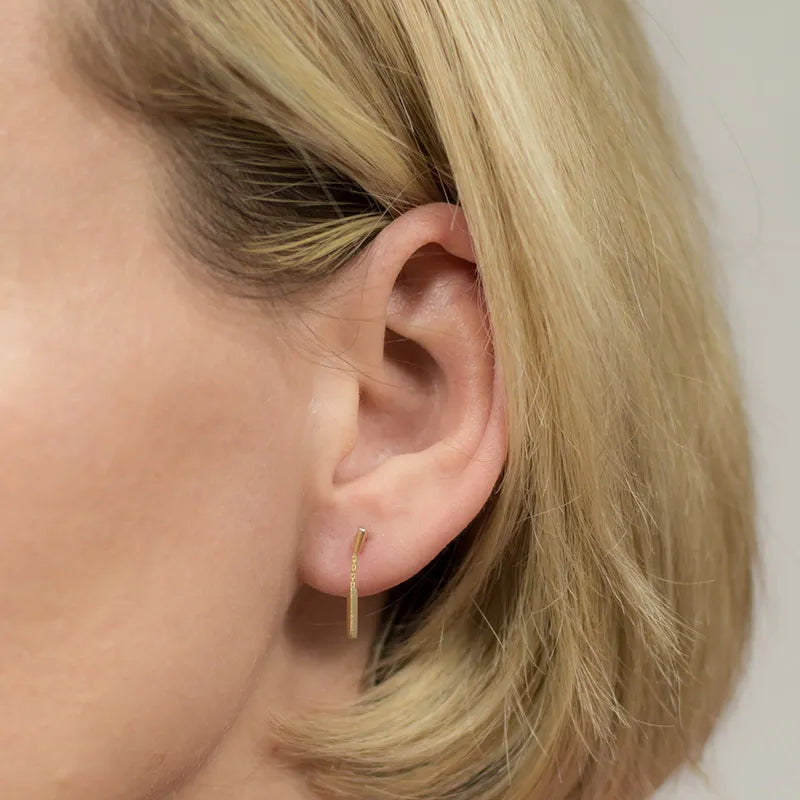 Gold Ohrstecker Ohrringe Geometrisch