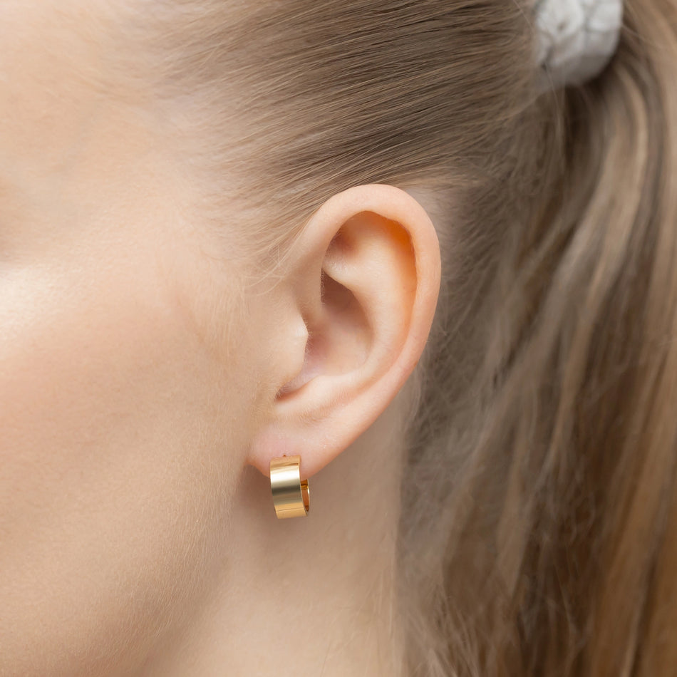 Gold-plated Silver Stud Earrings