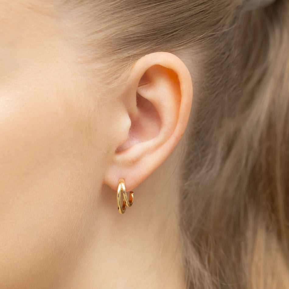 Gold-plated Silver Stud Earrings