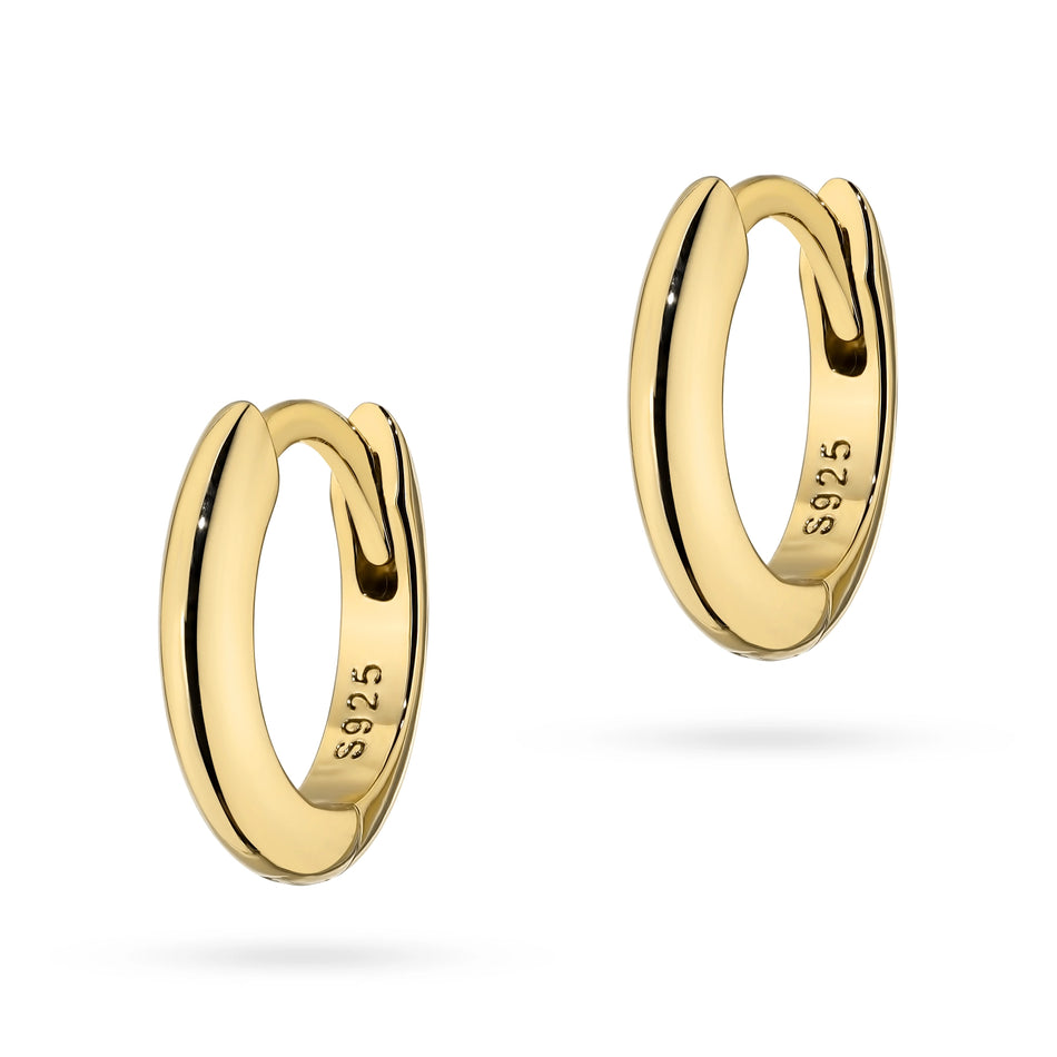 Vergoldete Silber Creaolen Ohrringe