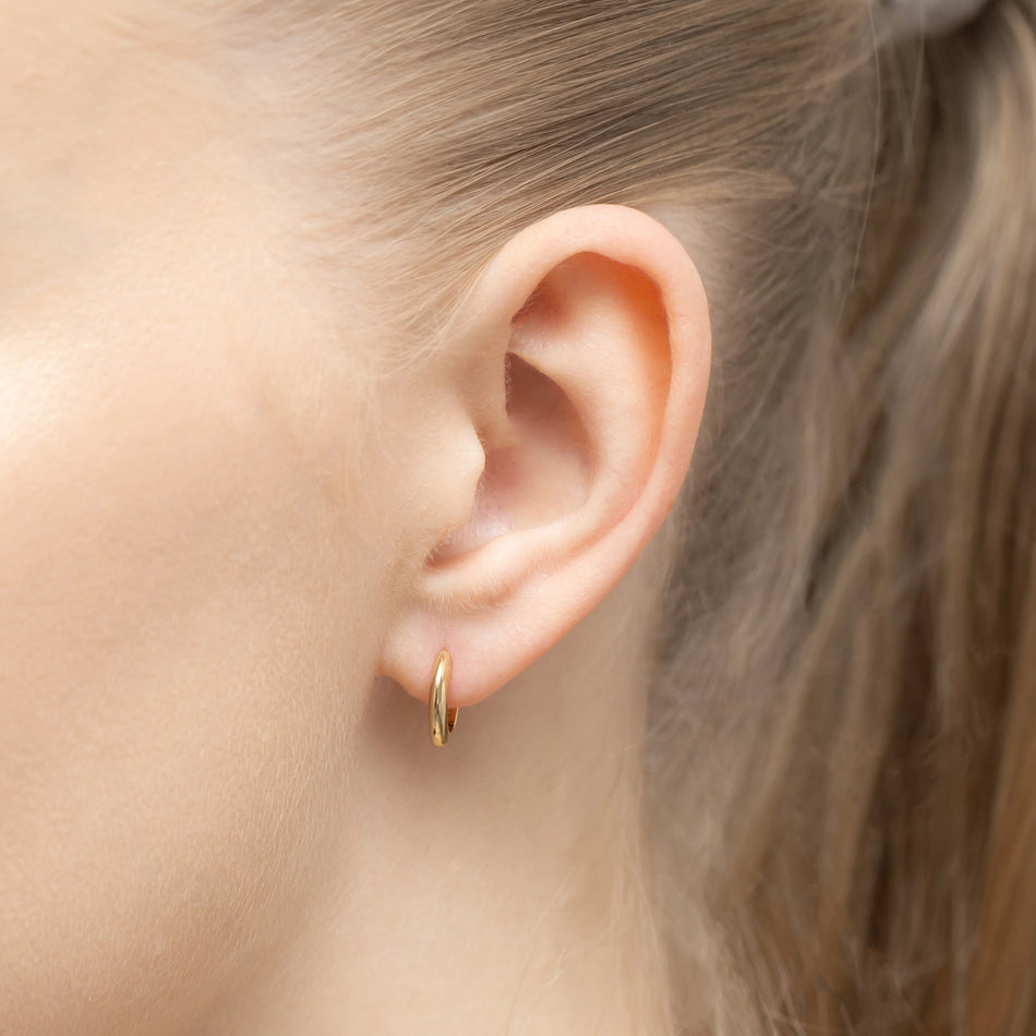 Vergoldete Silber Creaolen Ohrringe