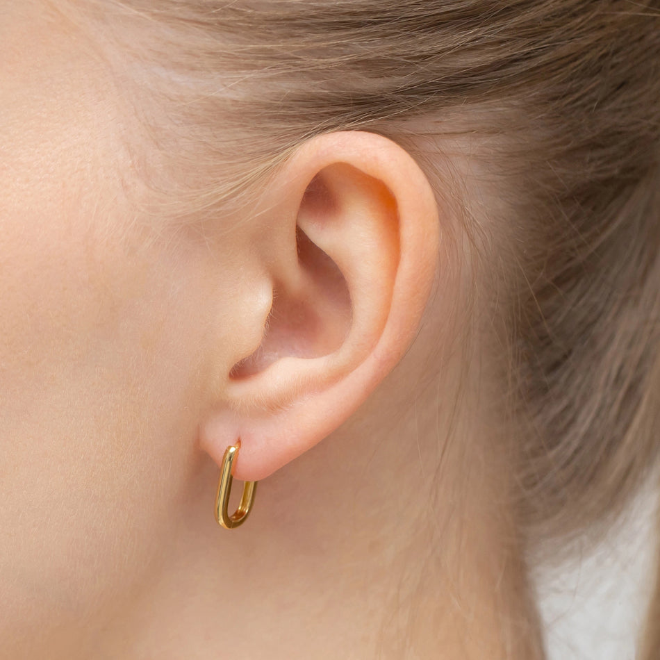 Vergoldete Silberohrringe