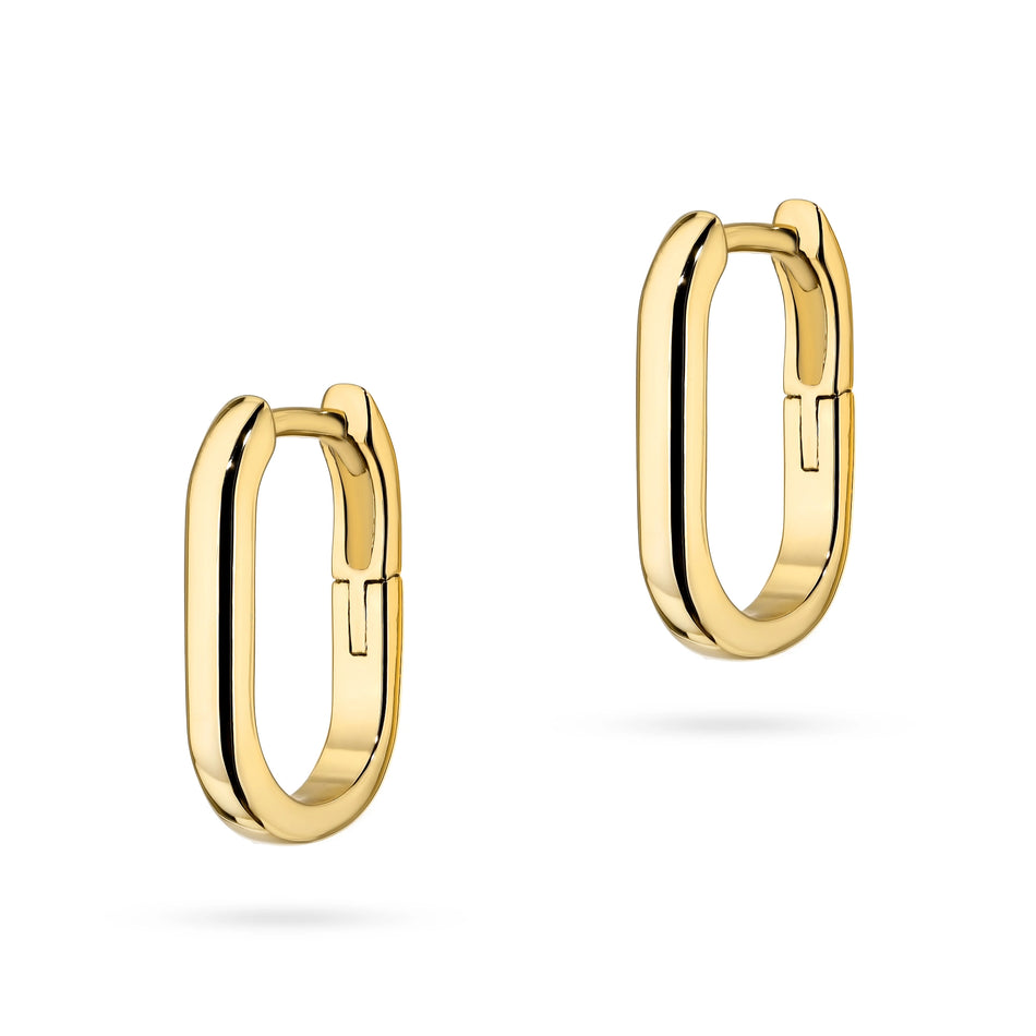 Vergoldete Silberohrringe