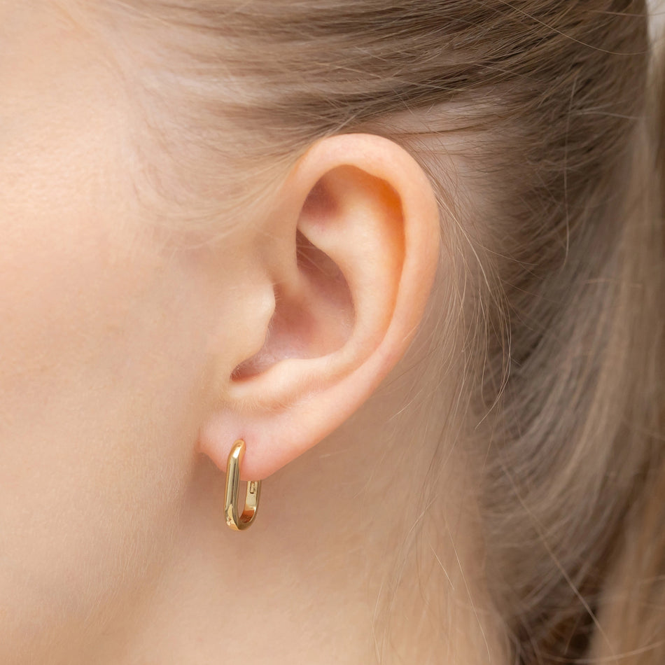 Vergoldete Silberohrringe