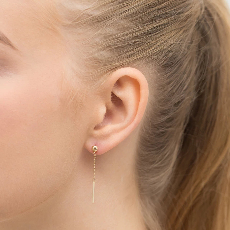 Gold Ohrstecker Ohrringe Geometrisch