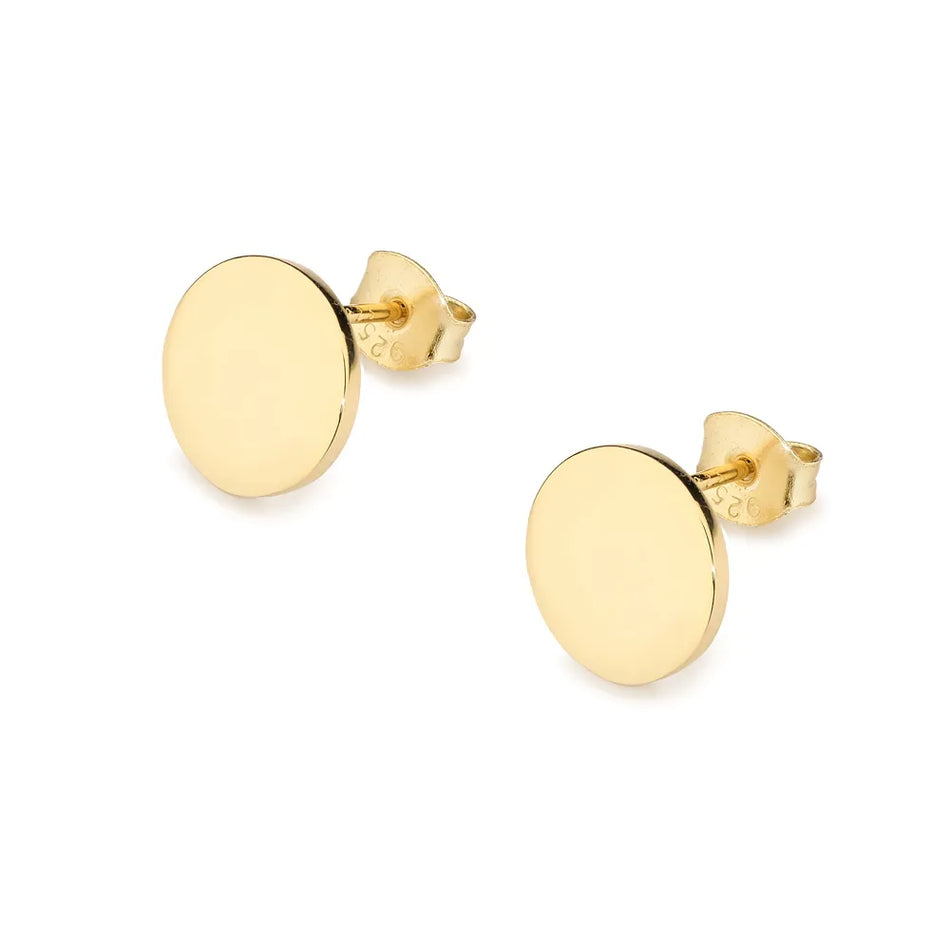 Gold-plated Silver Stud Earrings