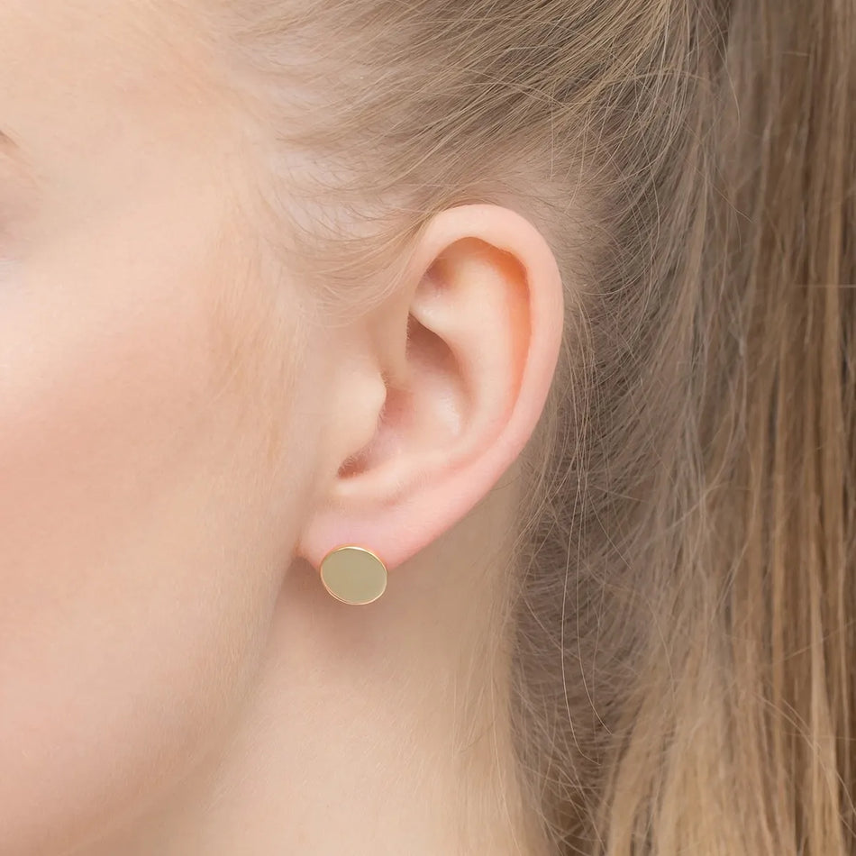 Gold-plated Silver Stud Earrings