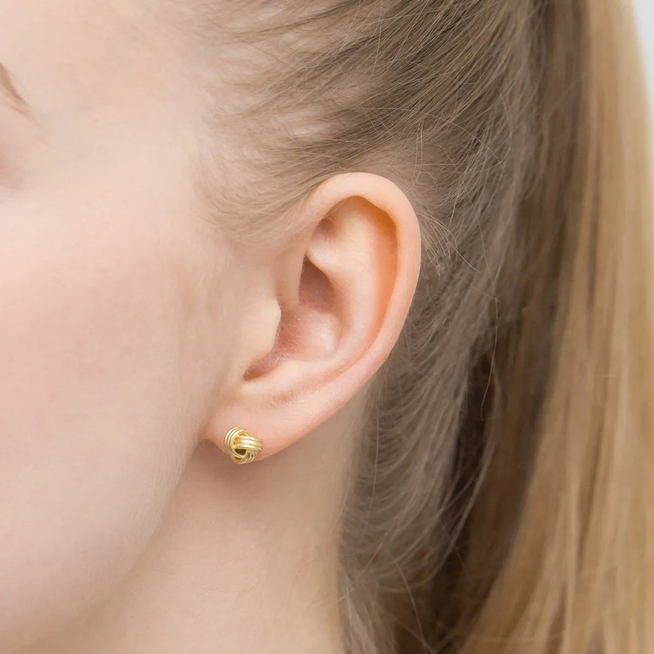 Gold-plated Silver Stud Earrings