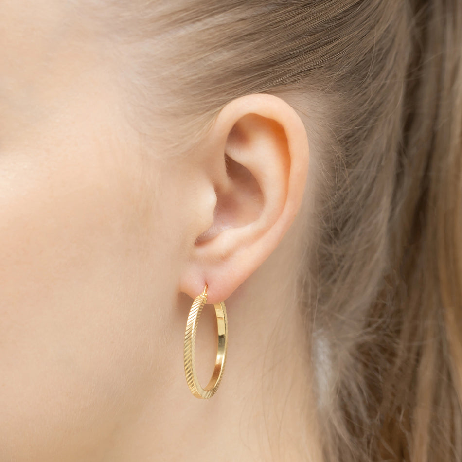 Vergoldete Silber Creaolen Ohrringe