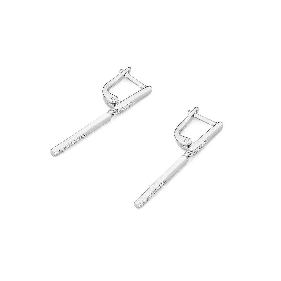 Goldohrringe mit Diamanten