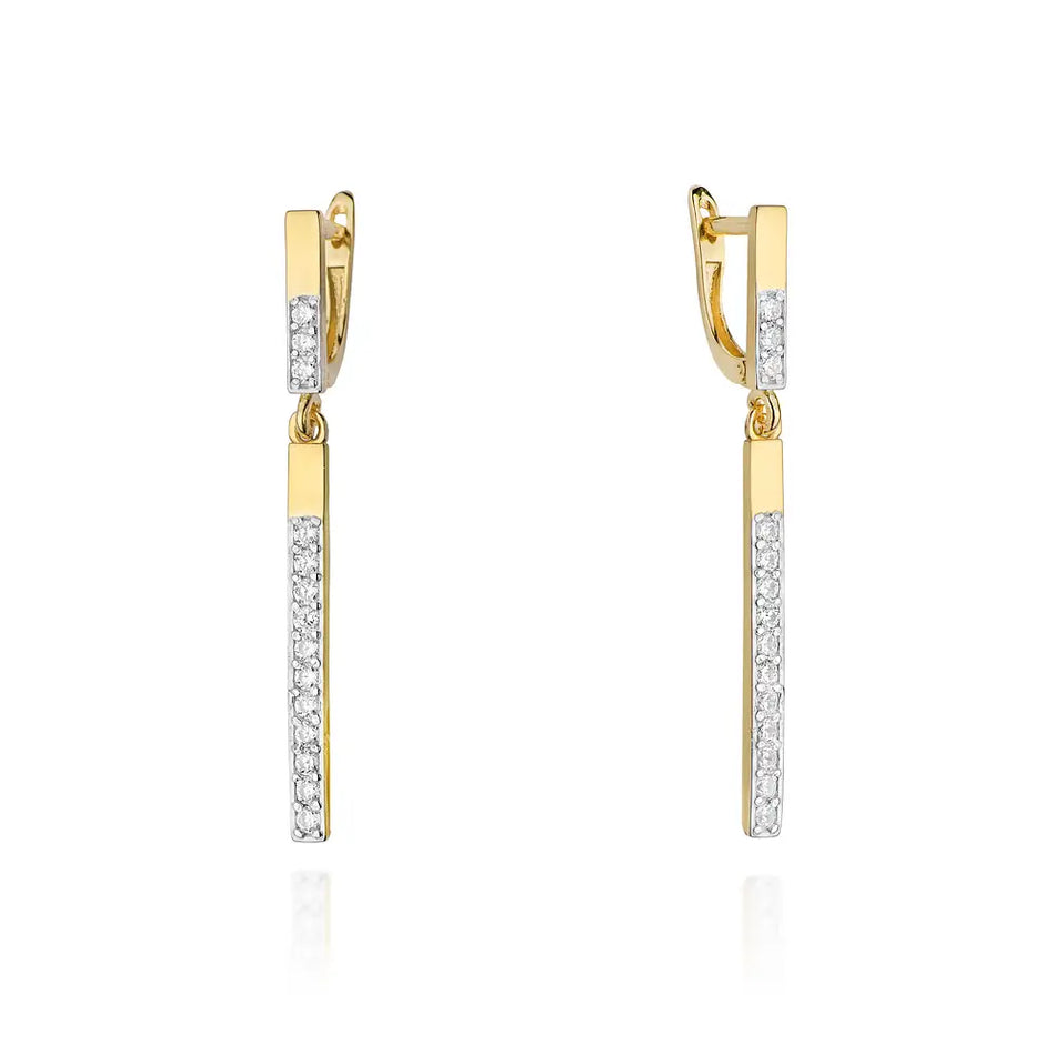 Goldohrringe mit 0,56 ct Diamanten