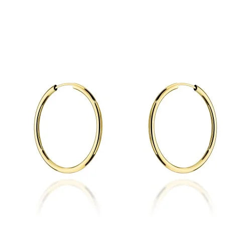 Classic Gold Hoop Earrings Creaolen