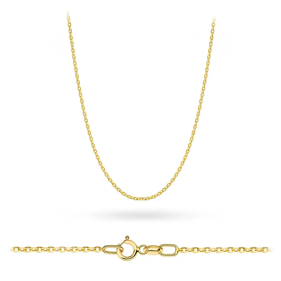 Gold Rolo Chain 0.9mm