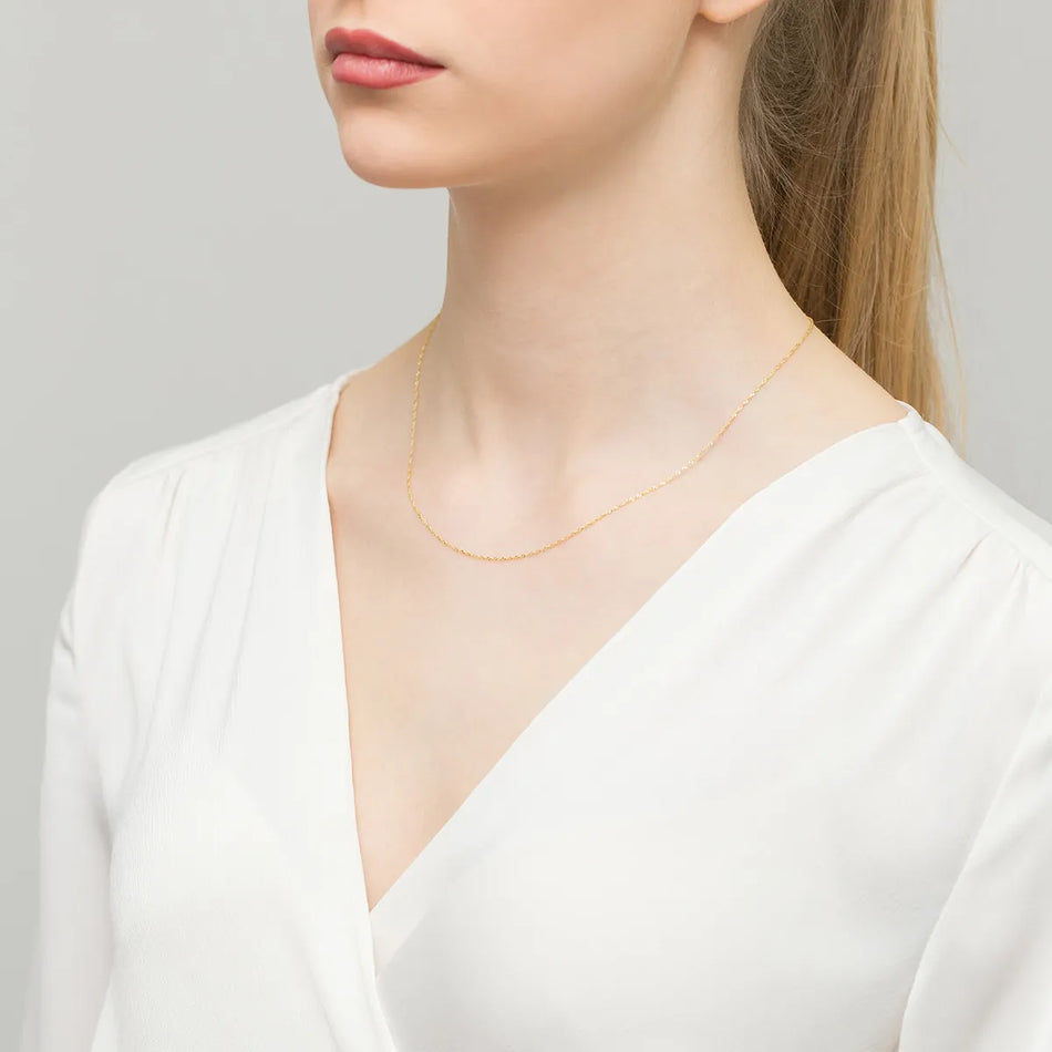 Gold Singapurkette 1.0mm