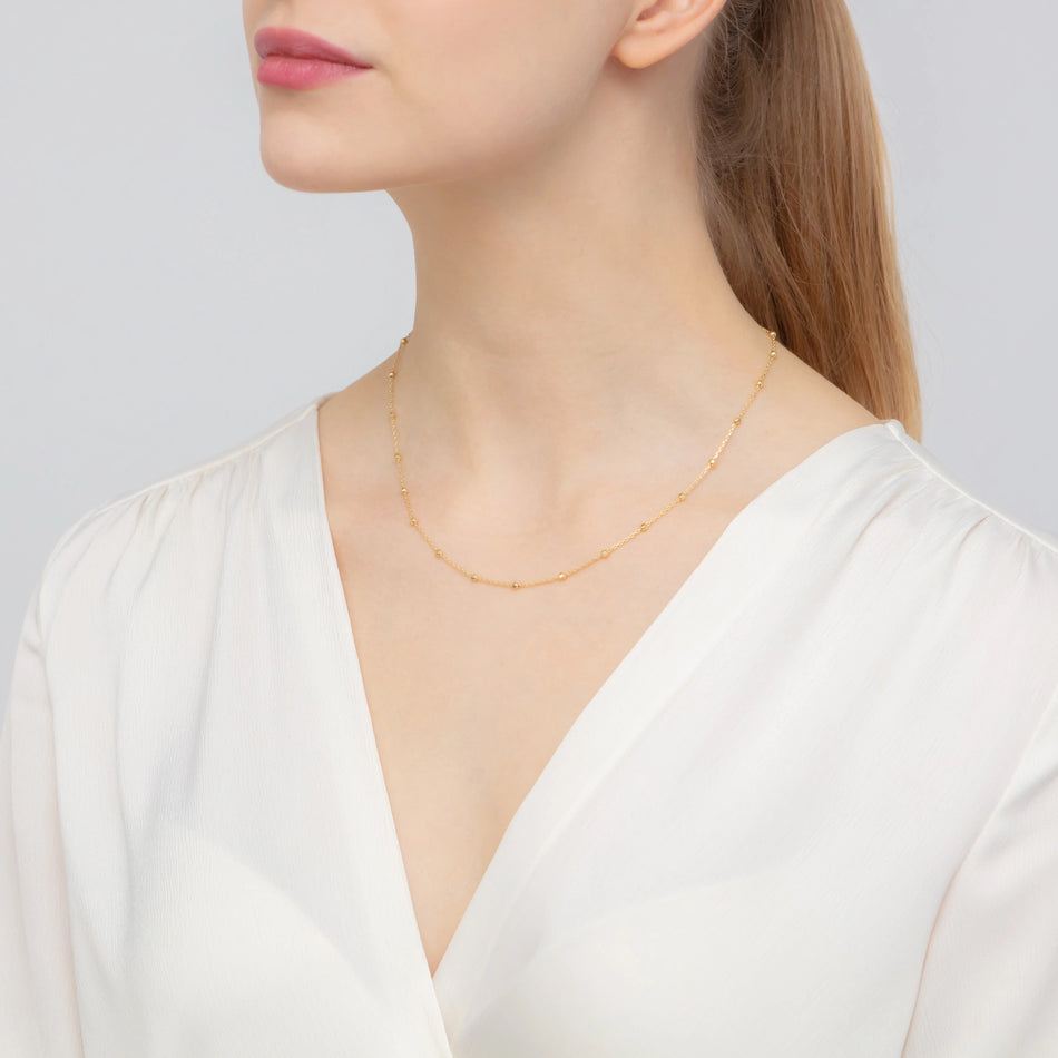 Vergoldete Silber Ankerkette 1.0mm