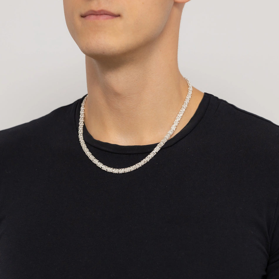 Herren Silber Königskette 6.0mm