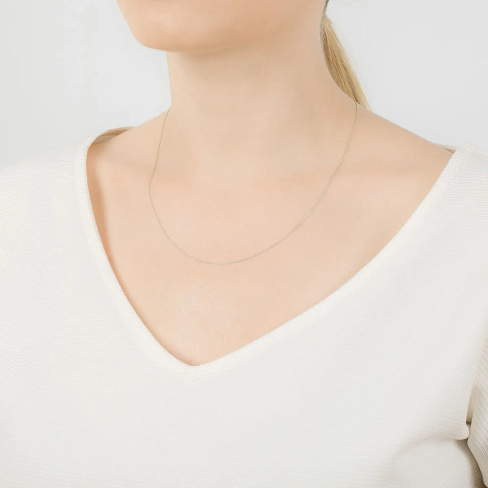 Silber Ankerkette 0,8mm