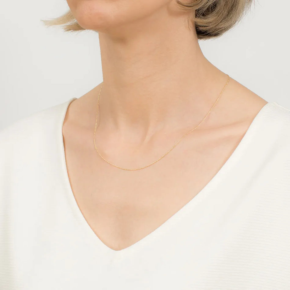 Gold Figarokette 1.0mm