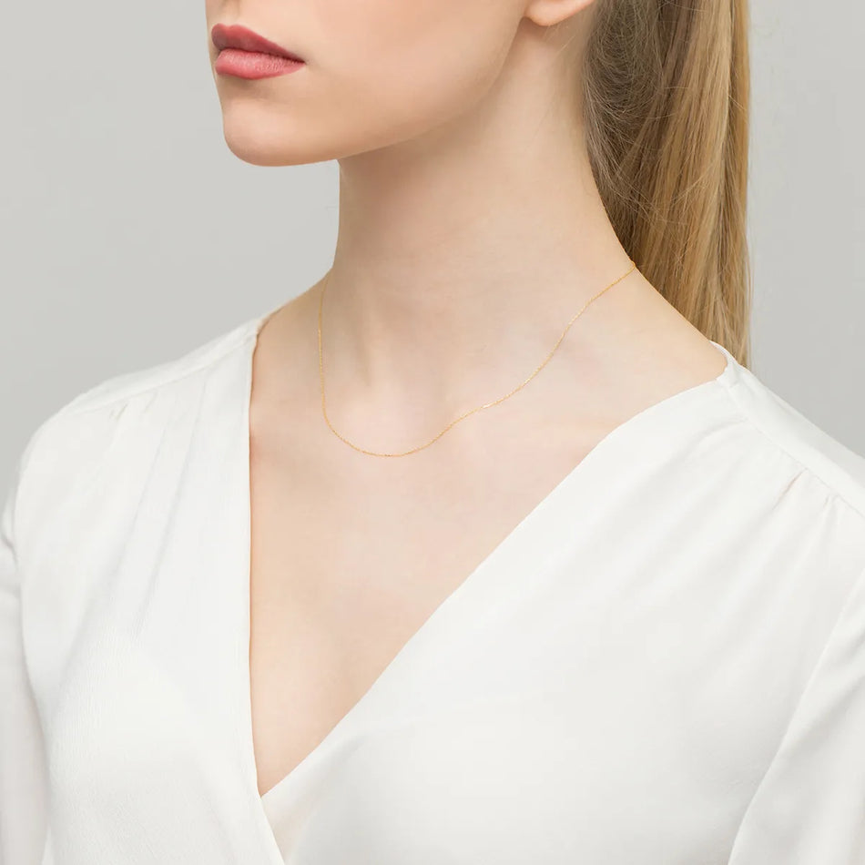 Gold Ankerkette 0,6mm