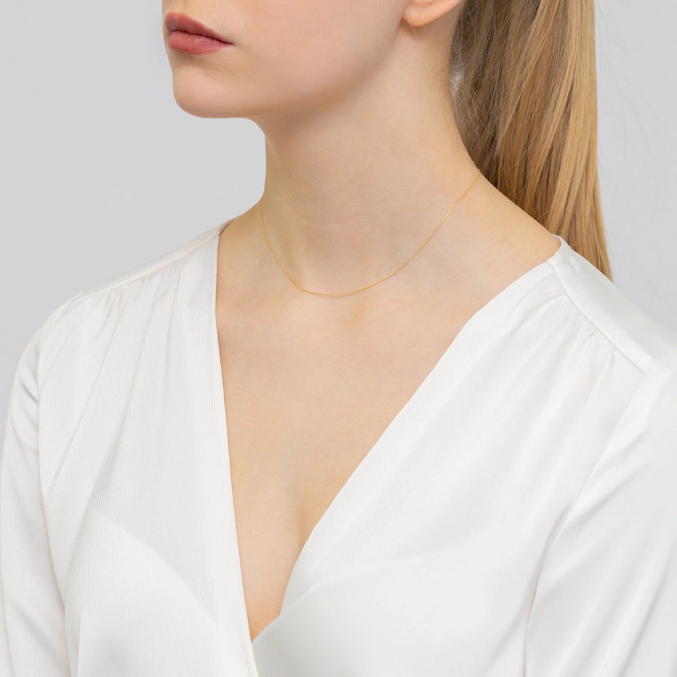 Gold Ankerkette 0,6mm