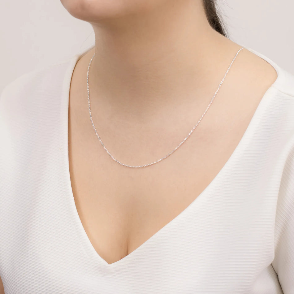 Silber Rundankerkette 1.5mm