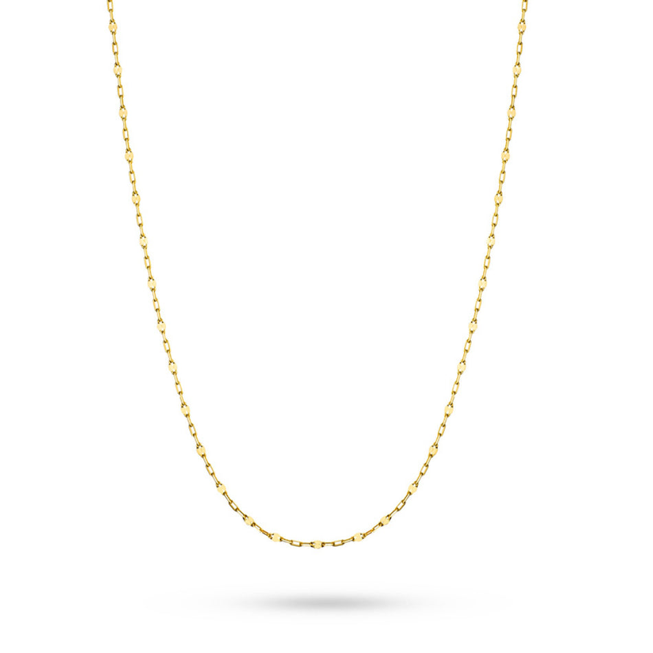 Gold Diamantschliff Ankerkette 1.3mm