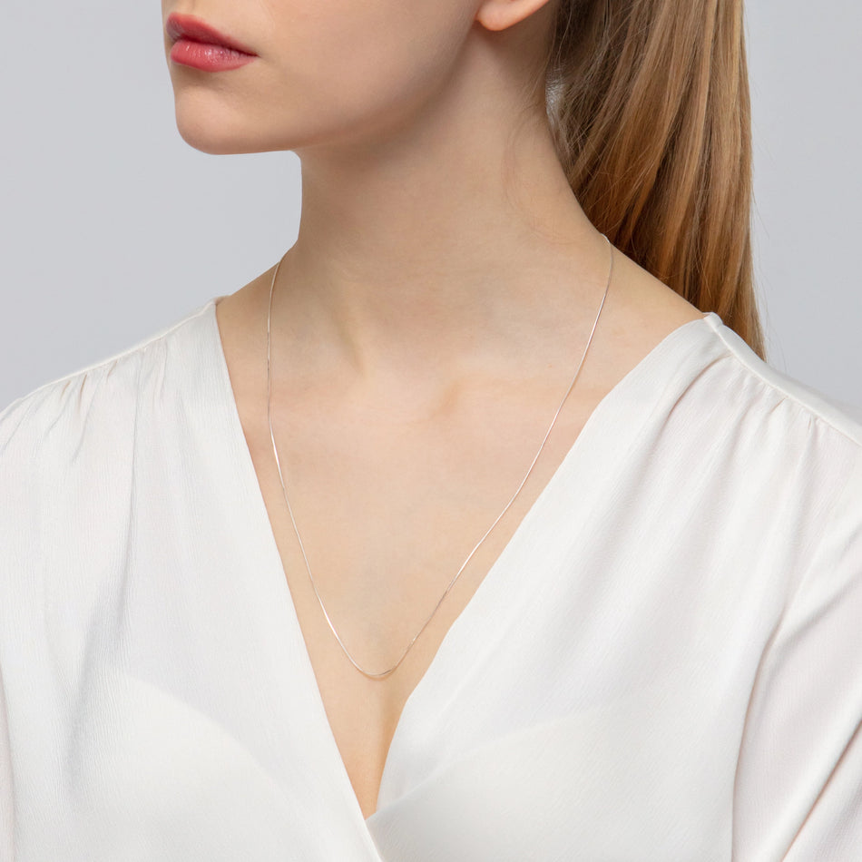 Silber Kordelkette 0,7mm