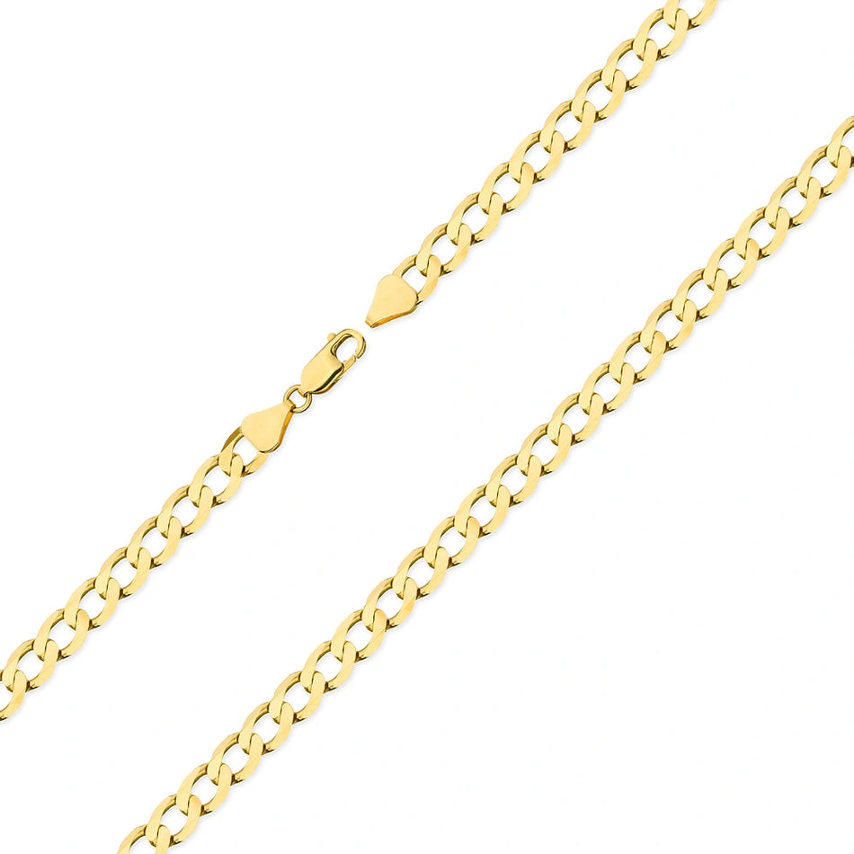 Herren schwere Gold Panzerkette 7.3mm