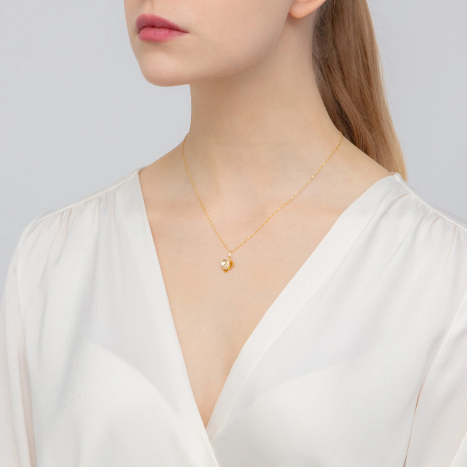 Gold Jungfrau Maria Medaillon Anhänger