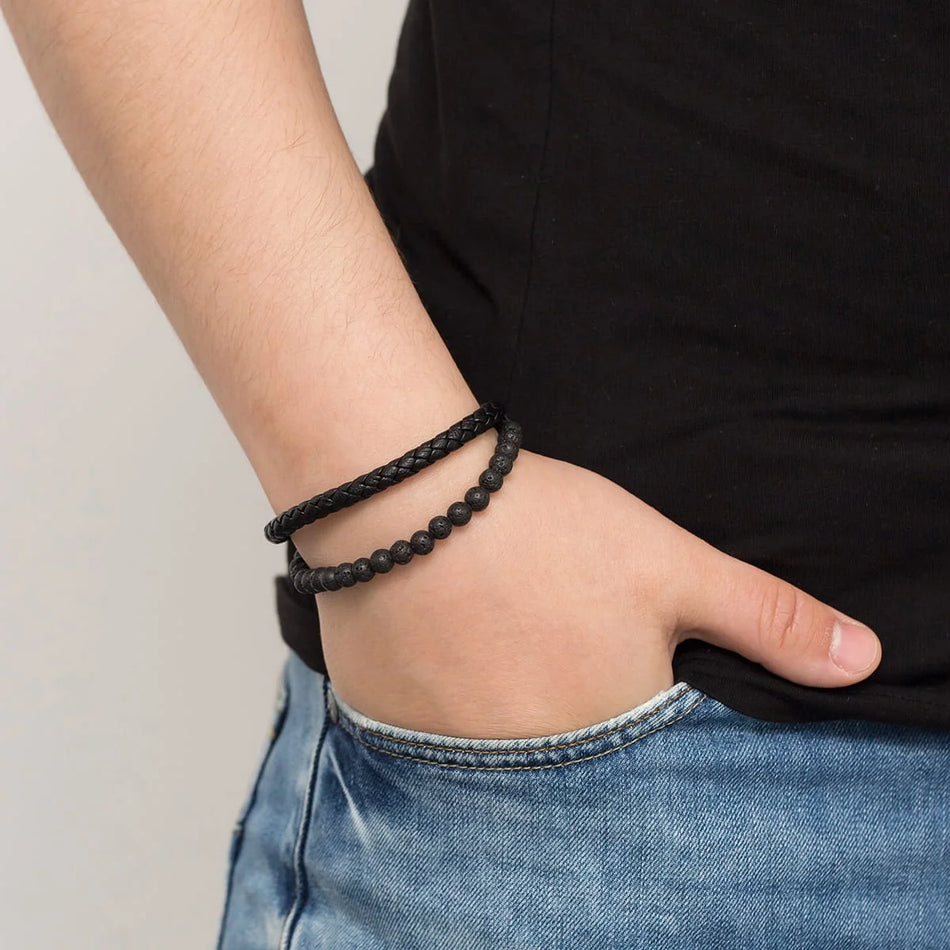 Herren Leder Armband