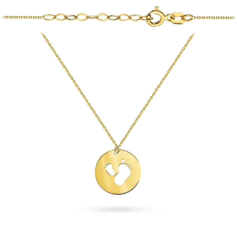 Goldkette mit Babyfüßen