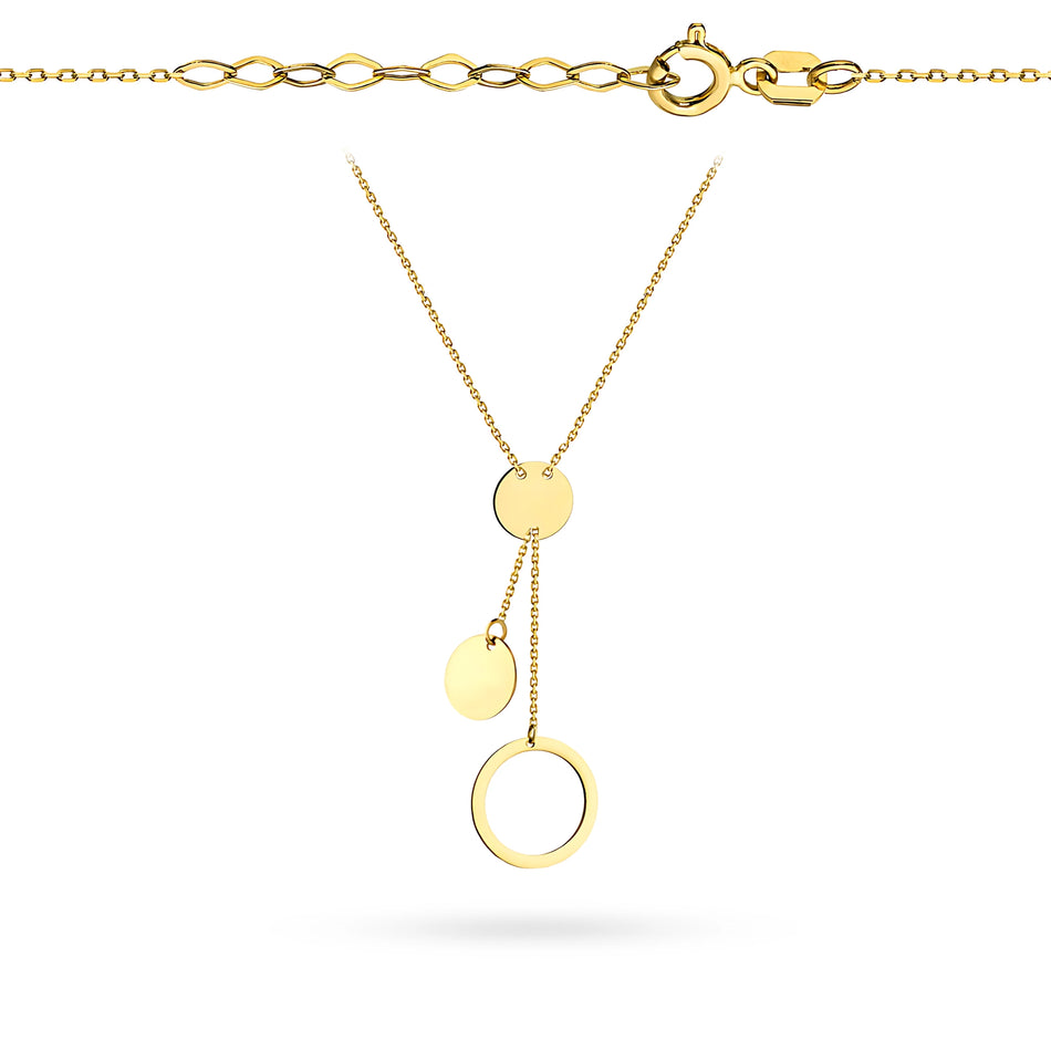 Gold Necklace with Ring