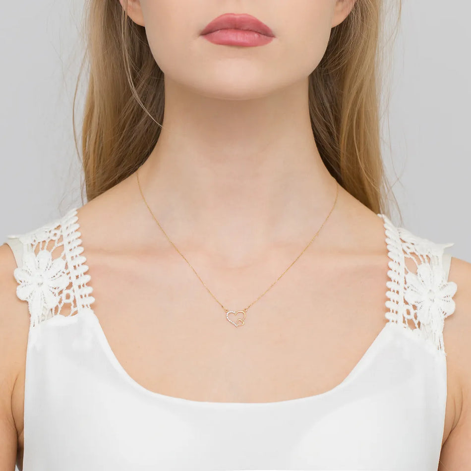 Goldkette mit 0,035 ct Diamanten