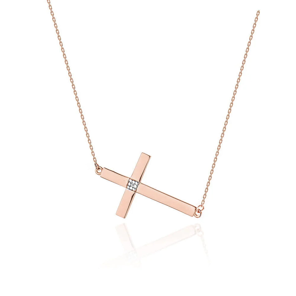 Goldkette mit 0,005 ct Diamant