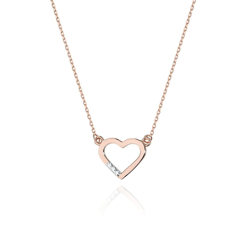 Goldkette mit 0,015 ct Diamanten