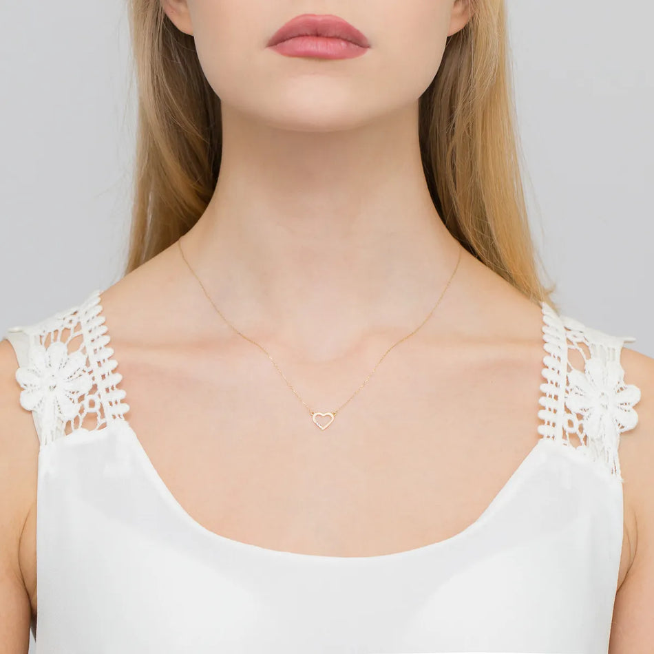 Goldkette mit 0,015 ct Diamanten