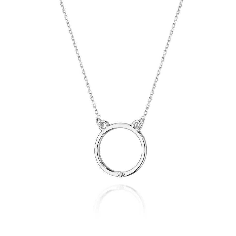 Goldkette mit 0,01 ct Diamant