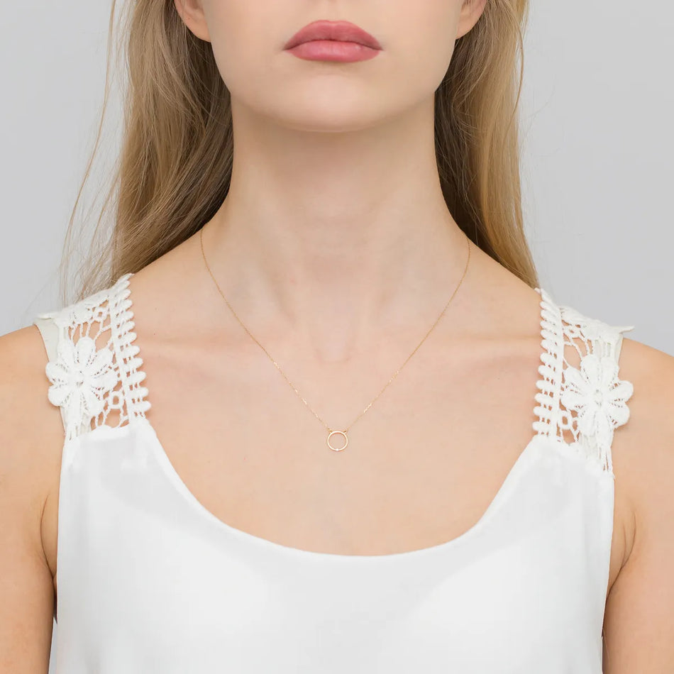 Goldkette mit 0,01 ct Diamant