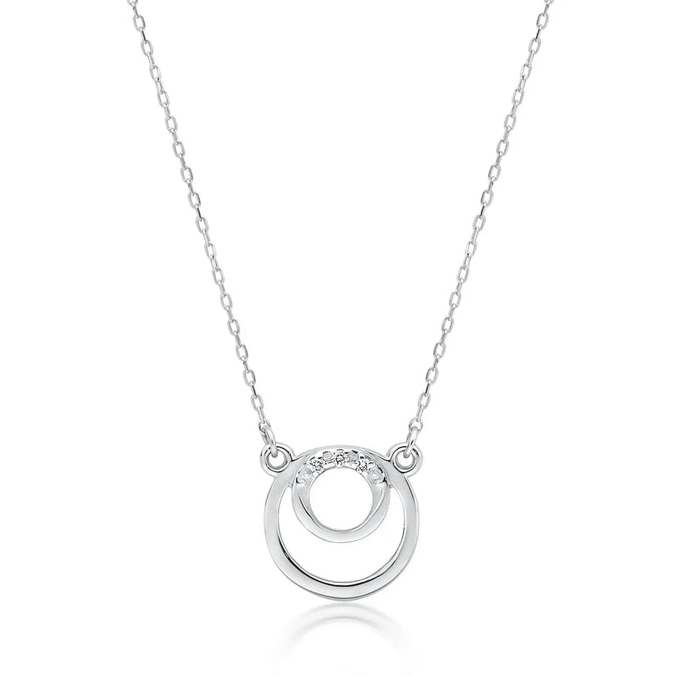 Goldkette mit 0,015 ct Diamanten