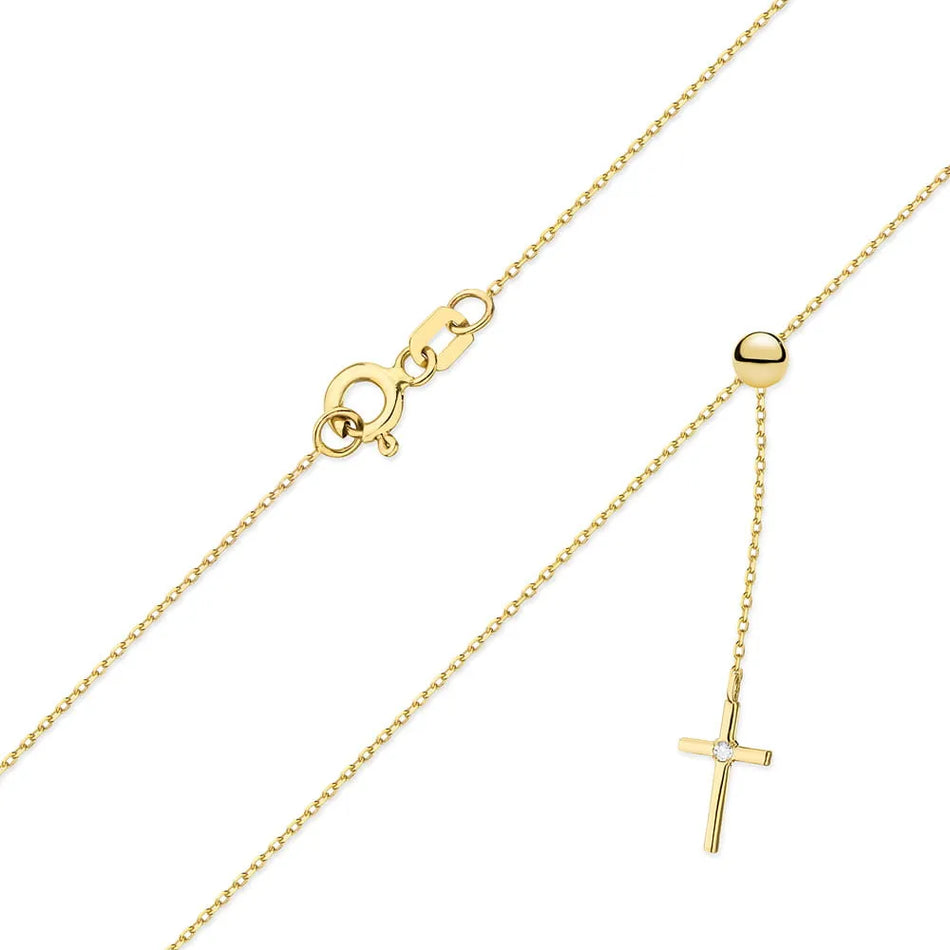 Goldkette mit 0,015 ct Diamant