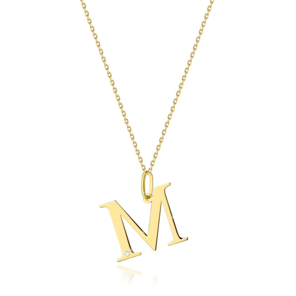 Goldkette mit 0,005 ct Diamant Brief M