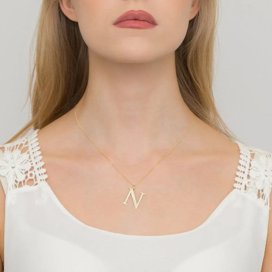 Goldkette mit 0,005 ct Diamant Brief N