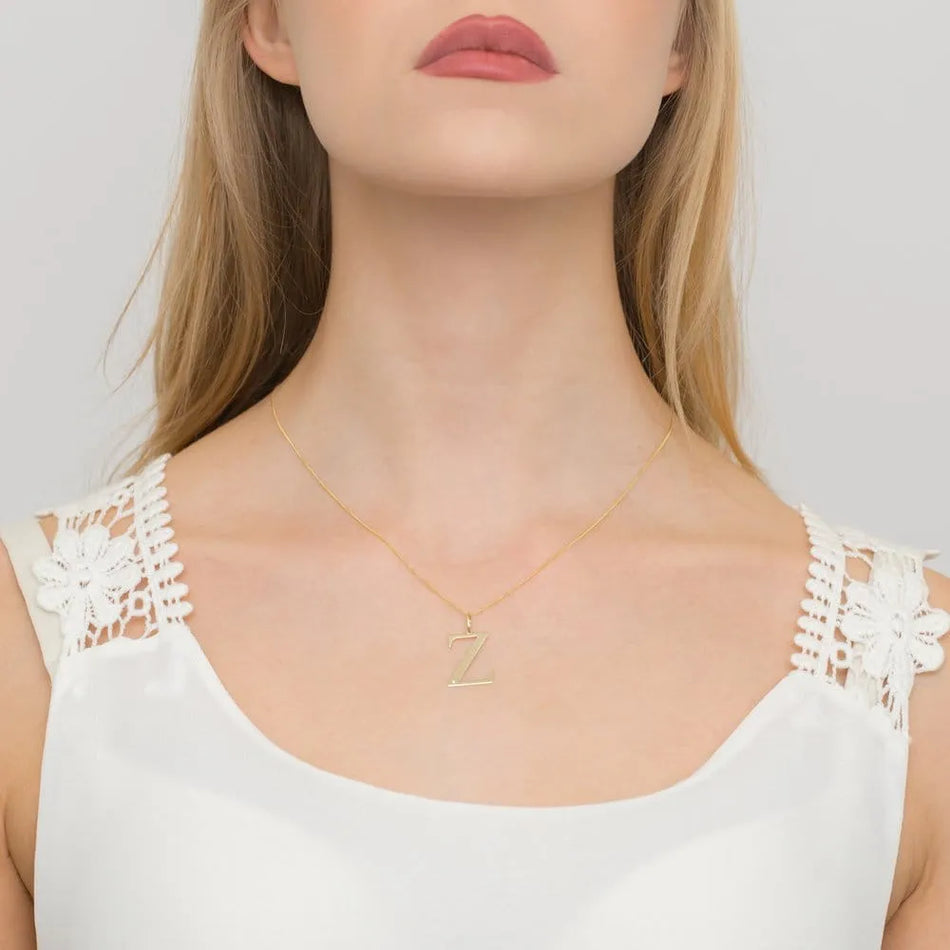 Goldkette mit 0,005 ct Diamant Brief Z