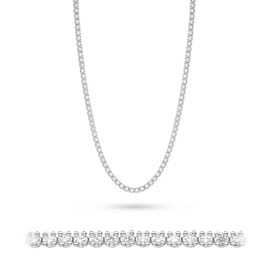 Goldkette mit 6,90 ct Diamanten