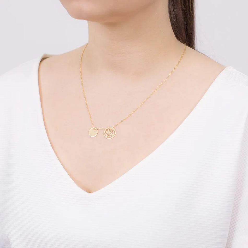 Vergoldete Silber Halskettenringe