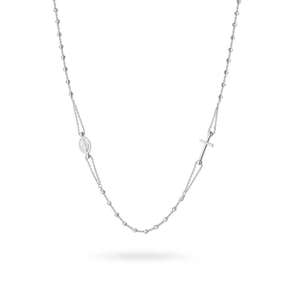 Silber Halskette Rosenkranz