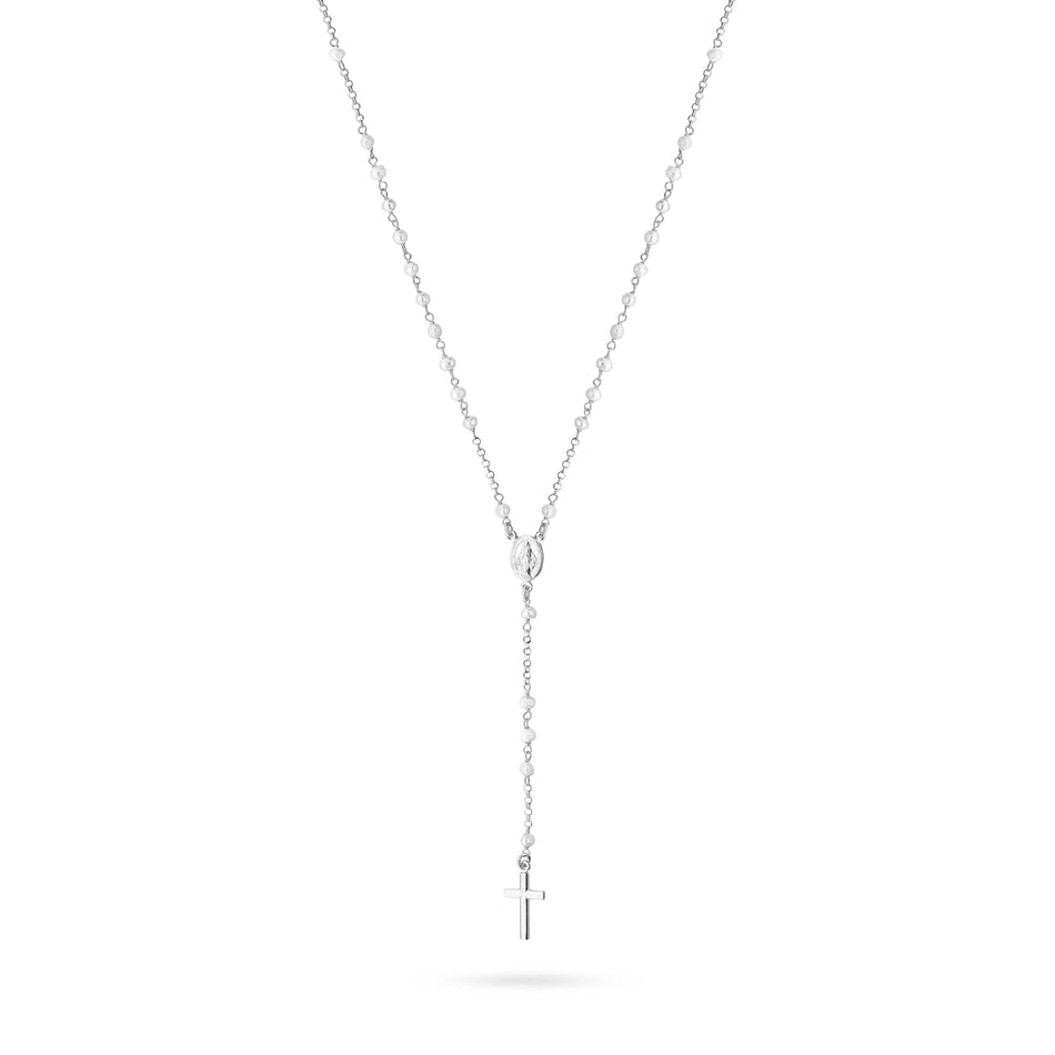 Silber Halskette Rosenkranz
